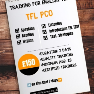 Training for English Test TFL PCO